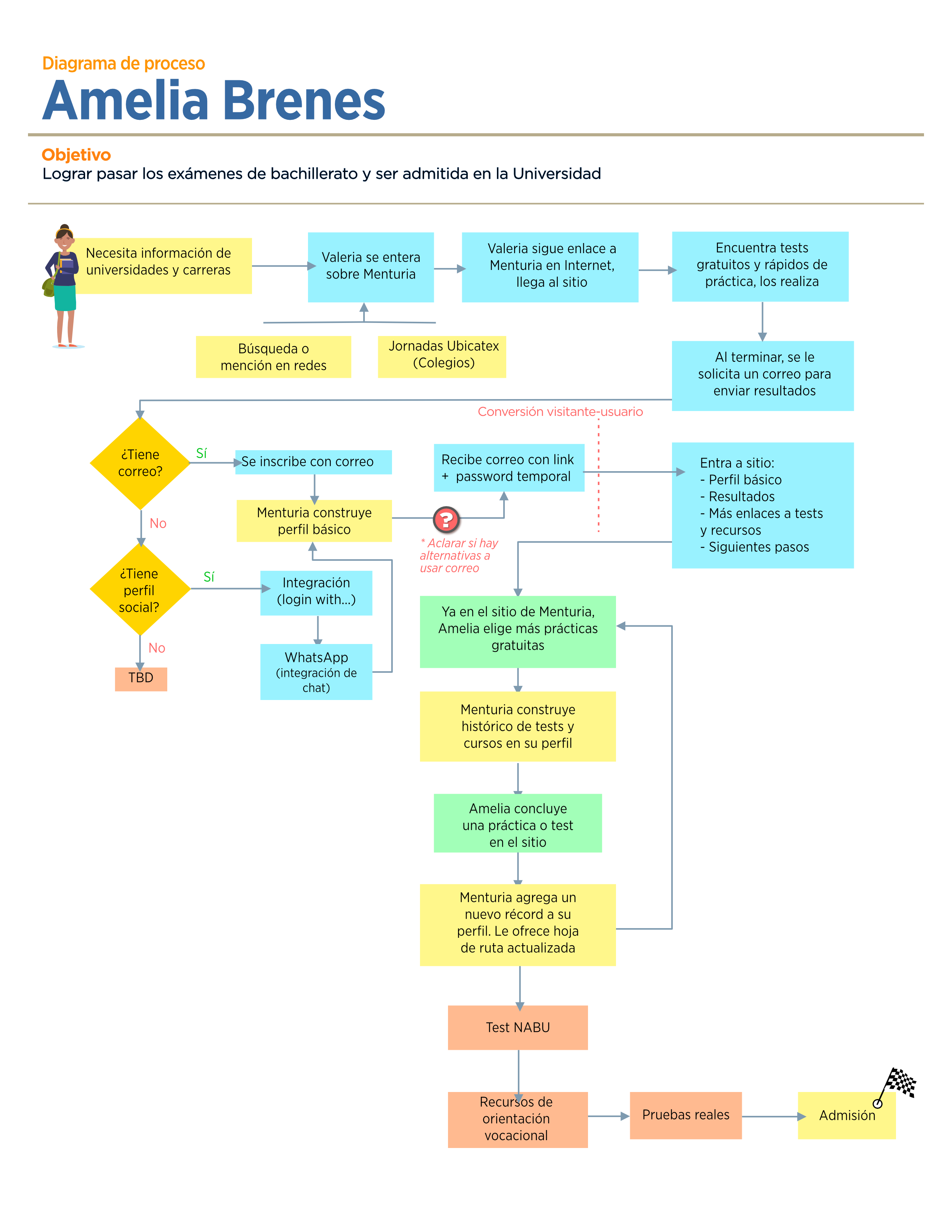 Menturia User Process Flow Graphic